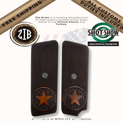 ZIB Grips FRJ Star for Tokarev M57 Zastava M88A Brown Beech Wood
