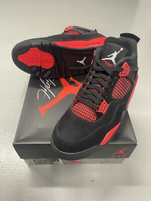 Nike Air Jordan 4 Retro Red Thunder, Size 10.5 (CT8527-016), Brand