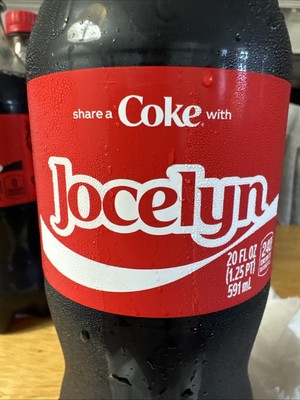 Share A Coke with Jocelyn 2025 Personalized Gift Coca Cola Bottle