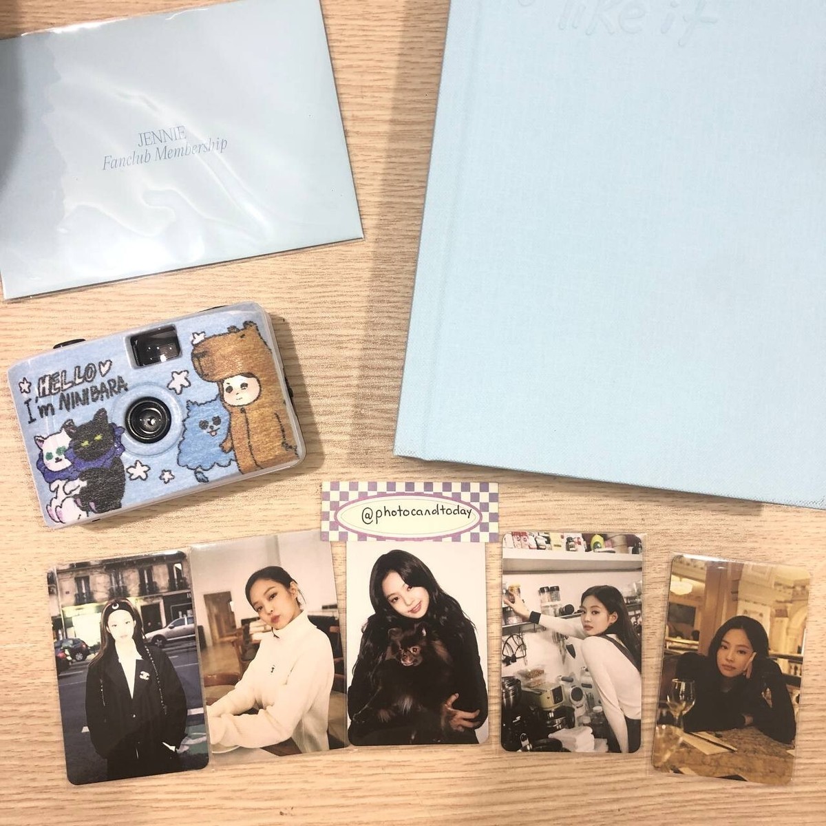 BLACKPINK JENNIE FANCLUB MEMBERSHIP KIT OFFICIAL PHOTOCARD BLINK