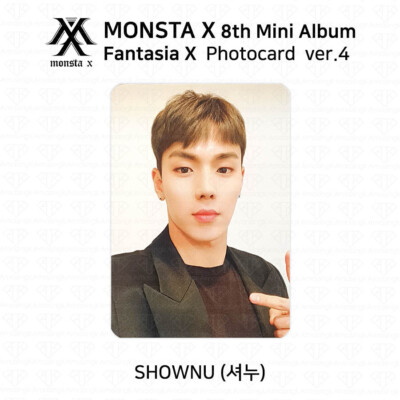 MONSTA X 8th Mini Album Fantasia X Offcial Photocard Photo Card