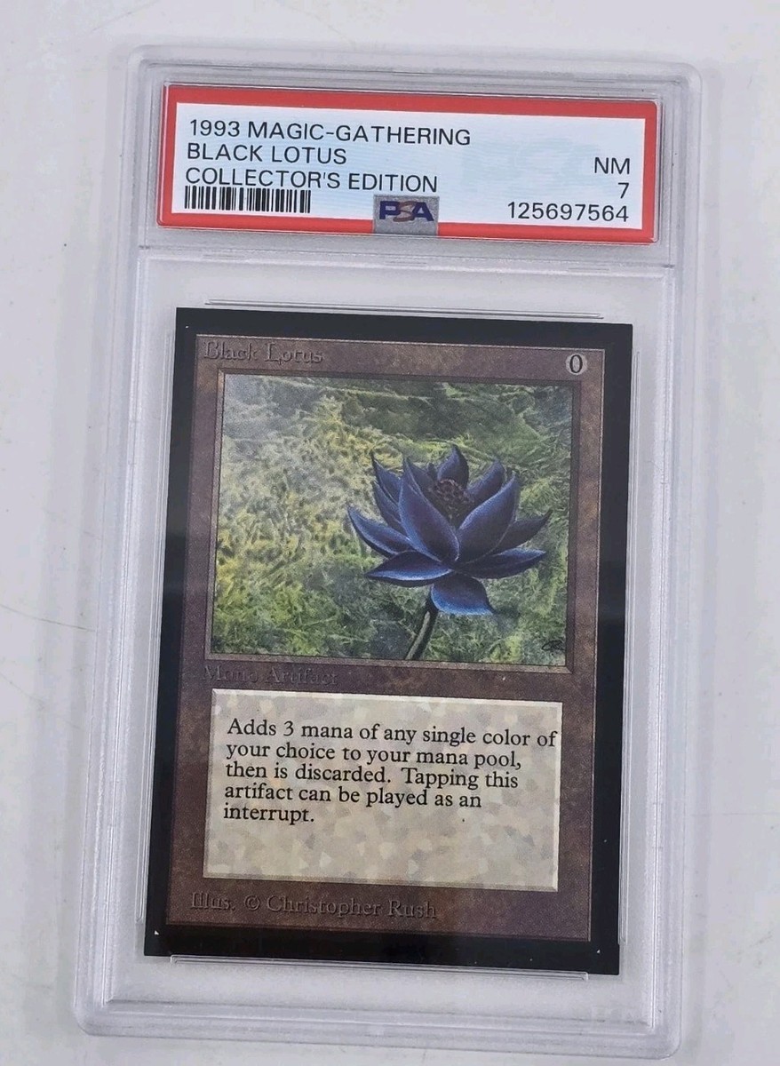1993 MAGIC THE GATHERING COLLECTOR'S EDITION BLACK LOTUS NM PSA 7
