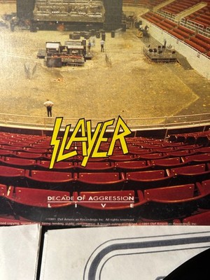 SLAYER Decade Of Aggression 1992 Live 2x lp Def Jam BRAZIL heavy