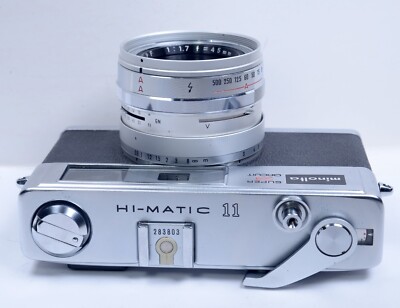 Minolta Hi-Matic 11 Super 3 Circuit Rangefinder Film Camera Rokkor