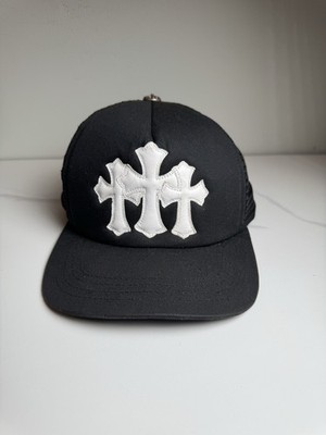 Chrome Hearts Triple Leather Cross Hat | eBay