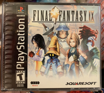 Final Fantasy IX 9 PS1 Black Label Case (Sony PlayStation 1, 2000