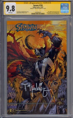 SPAWN #150 CGC 9.8 SS SIGNED MCFARLANE JIM LEE VARIANT WHITE PAGES