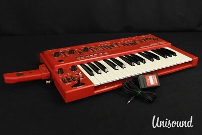 1 Y Warranty] Roland SH-101 Red Monophonic Synthesizer W/ MGS-1 in