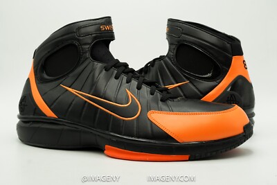 NIKE HUARACHE 2K4 NEW SIZE 15 KNICKS BLACK ORANGE ID 453970 991 | eBay