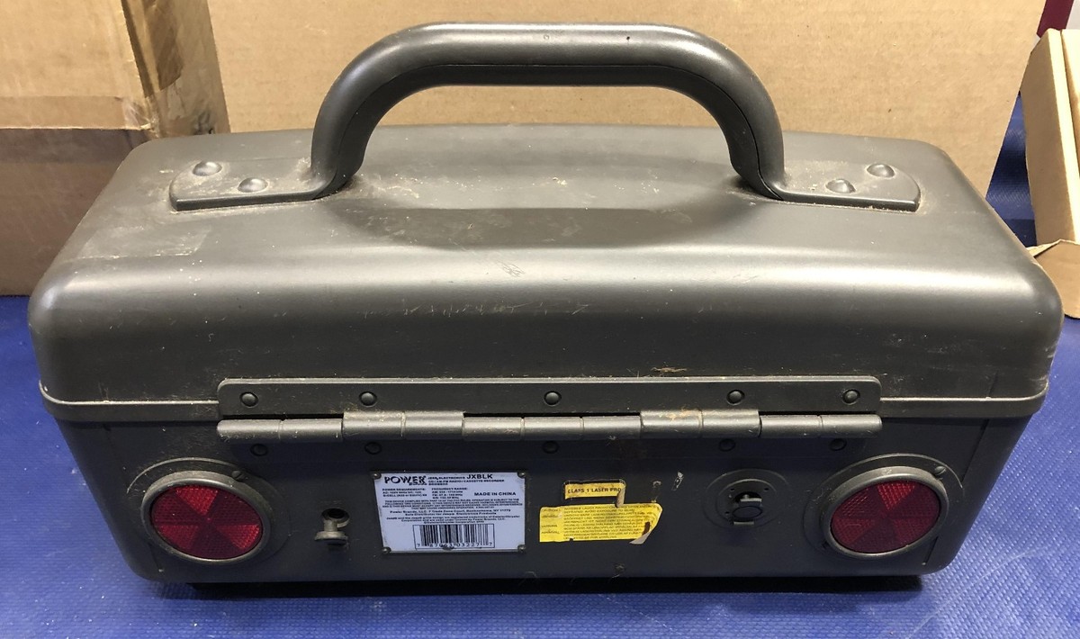 JEEP JXBLK Boombox CD Cassette AM FM Radio vintage power brands