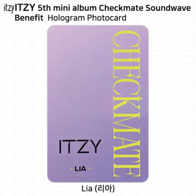 ITZY 5th Mini Album Checkmate Photocard Soundwave JYP Shop Music