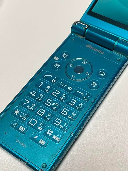 SHARP AQUOS KEITAI SH-06G DOCOMO Android Flip Phone Unlocked Green