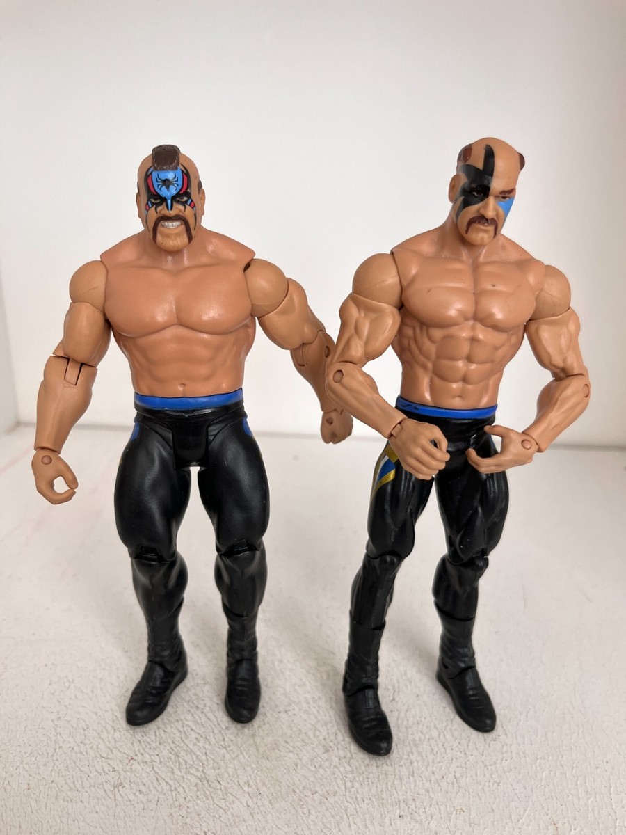 WWE ROAD WARRIORS MATTEL WRESTLING FIGURES BATTLE PACKS SERIES 34