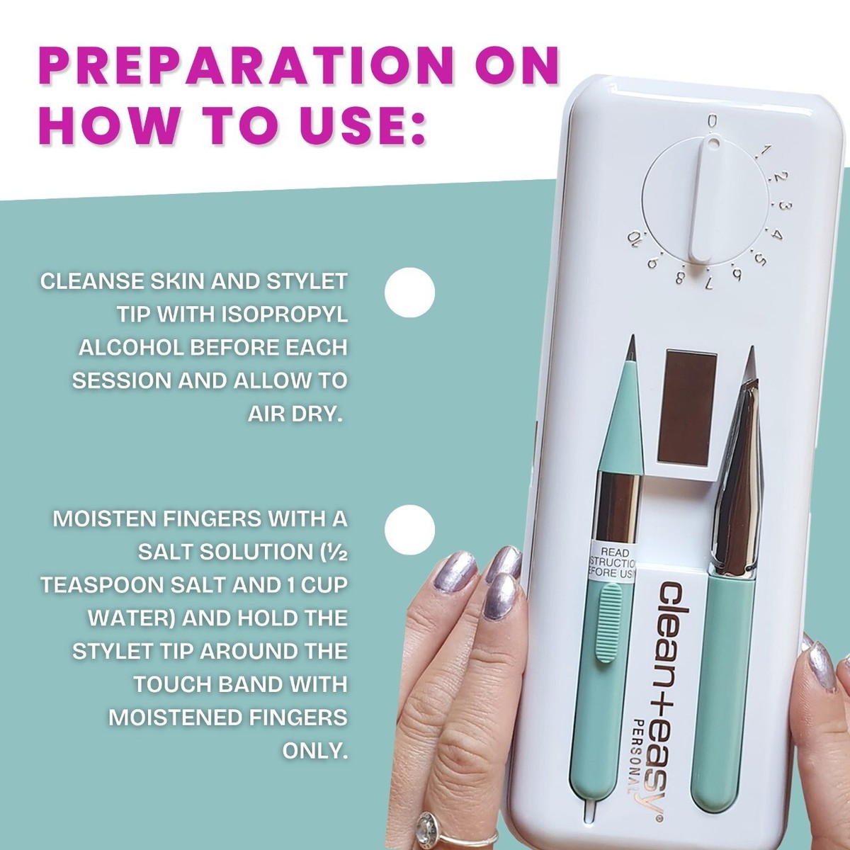 ONE TOUCH / Clean & Easy Home Electrolysis Kit Machine Hair