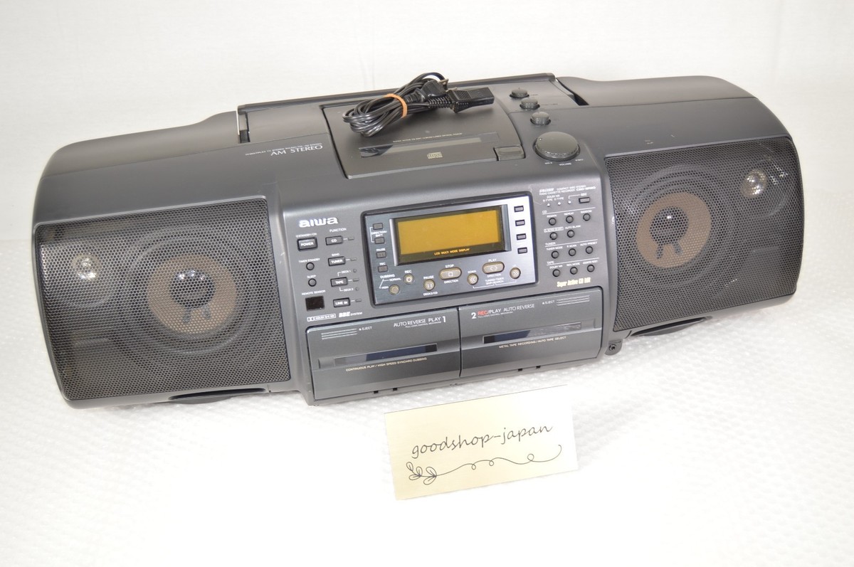 AIWA CSD-SR80 CD Stereo Radio Cassette Recorder Vintage Tested