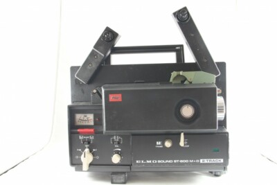 ELMO ST-600 2-Track 8mm Sound Movie Projector #658 | eBay