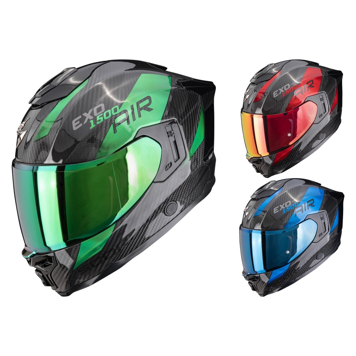 Scorpion - Motorcycle Helmet - EXO-1500 Carbon Air Platted