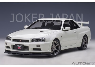 AUTOart Nissan Skyline GT-R (R34) V-spec II (White Pearl) JDM | eBay