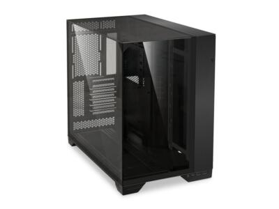 LIAN LI O11 Vision Black Aluminum/Steel/Tempered Glass ATX Mid