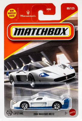 2025 Matchbox #86 2004 Maserati MC12 FUJI WHITE | BLUE | FSC | eBay