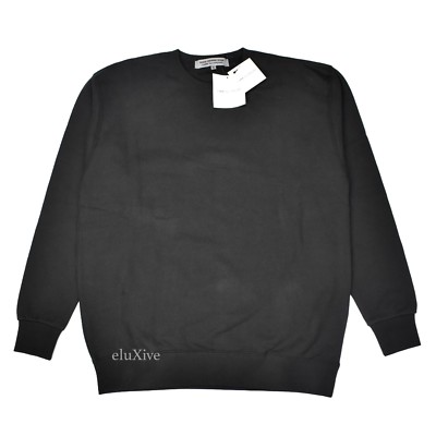 NWT Comme des Garcons Men's Black CDG Logo Crewneck Sweatshirt XL