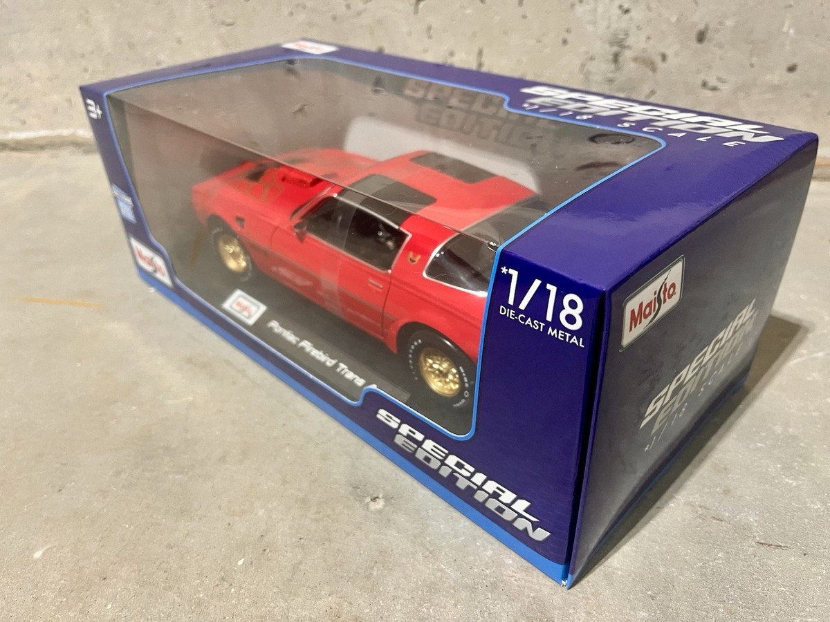 ALL NEW Red Pontiac Firebird Trans AM 1/18 Scale Maisto Special