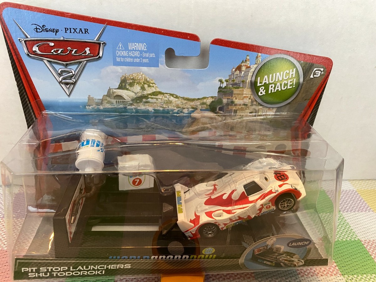 MATTEL DISNEY PIXAR CARS 2 LAUNCH & RACE PIT STOP LAUNCHERS SHU