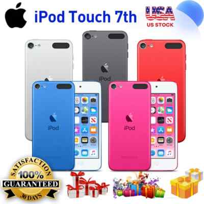 NEW, Apple iPod Touch 7th Generation 256GB Gold Silver Blue Gray