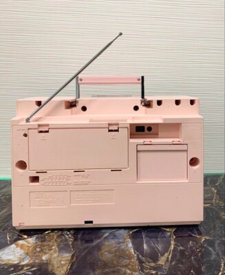 Panasonic SG-J500 Rare Pink Retro Turntable Cassette Radio Stereo