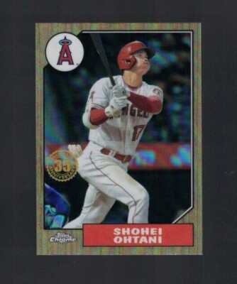 2022 Topps Chrome Shohei Ohtani 35th Anniversary Refractor Angels