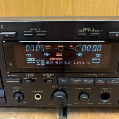 Pioneer double cassette deck T-555WR #48 | eBay