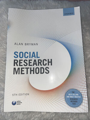 Social Research Methods by Alan Bryman (2016, Trade Paperback) for