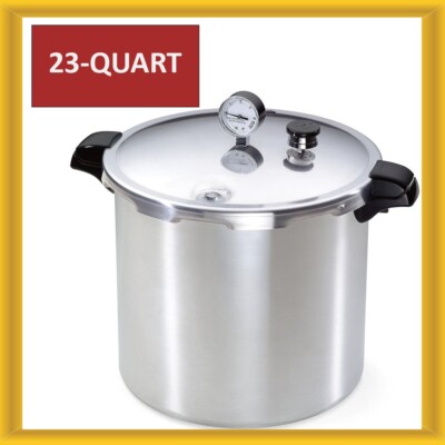 Presto 23 Quart Pressure Canner Cooker with Canning Rack Aluminum