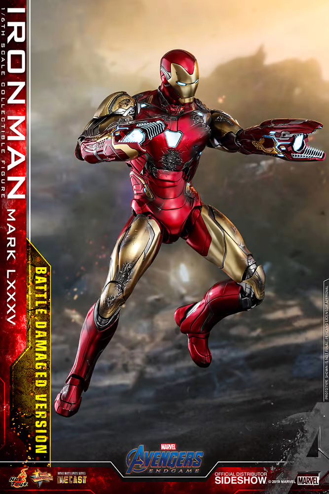 1/6 Avengers Endgame Iron Man Mark LXXXV Battle Damaged Hot Toys
