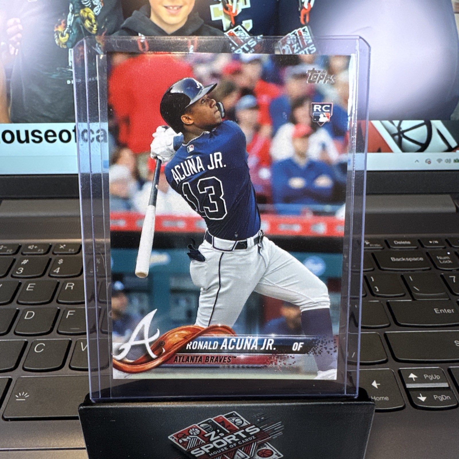 Ronald Acuna Jr. 2018 Topps #698 SP Variation (Bat Down) Price