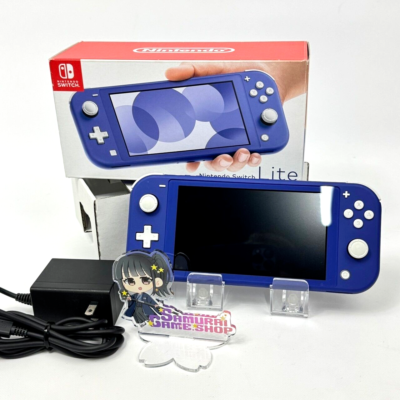 Refurbished Nintendo Switch Lite Blue Console & Charger with BOX 1
