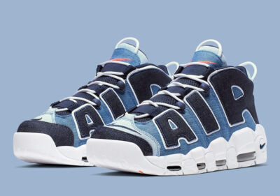 Nike Air More Uptempo 96 Denim White Obsidian CJ6125-100 Men's