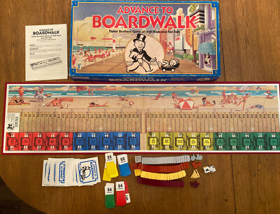 Vintage Monopoly Advance To Boardwalk Board Game Parker Brothers