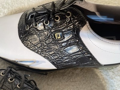 NEW FootJoy [8] X-Wide Men DRYJOYS TOUR Croc Spiked Golf Shoes