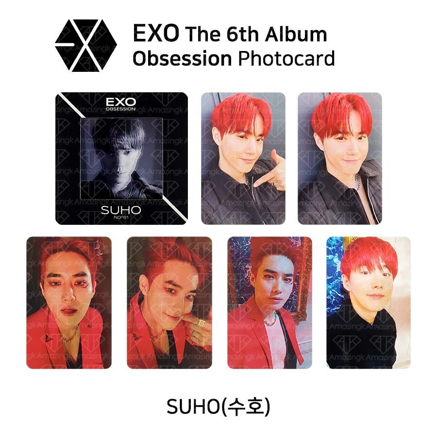 EXO 6th Album OBSESSION Official Photocard Photo Slide SUHO K-POP