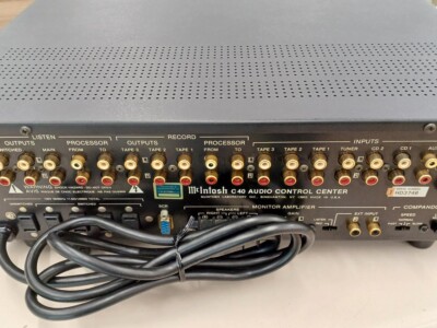 McIntosh C40 Control Amplifier Tested Vintage Preamp High-End