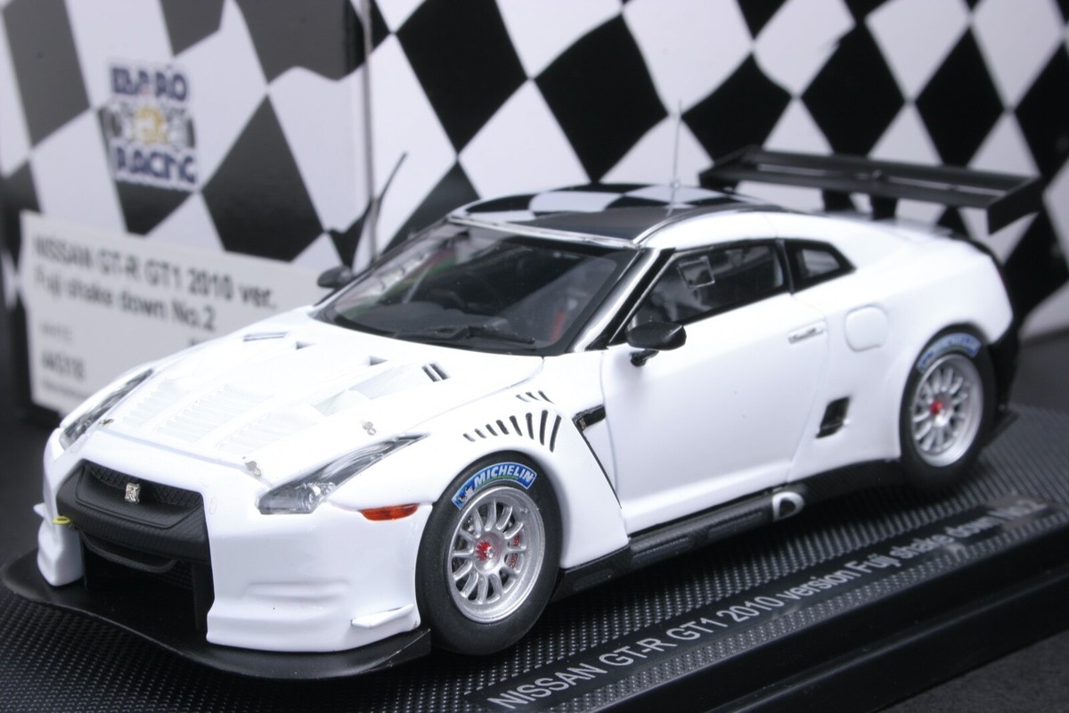 EBBRO 44318 1:43 NISSAN GT-R R35 GT1 2010 FUJI SHAKE DOWN NO.2