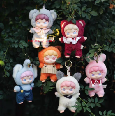 Tnt Space Dora Animals Series Blind Box 6 Vinyl Plush Action