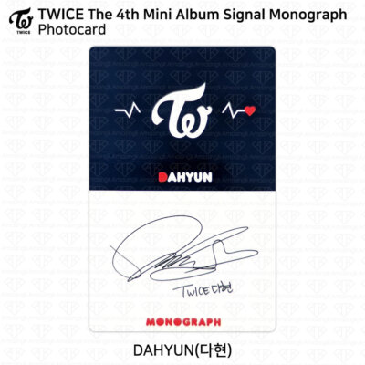 TWICE 4th Mini Album Signal Monograph Photocard KPOP Sana Momo