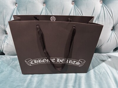 Chrome hearts black and white medium shopping bag/gift bag | eBay