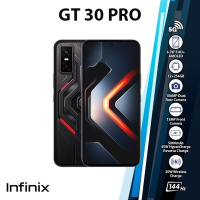 Infinix GT 30 Pro Android Cell Phone (DARK FLARE/12GB+256GB/Dual