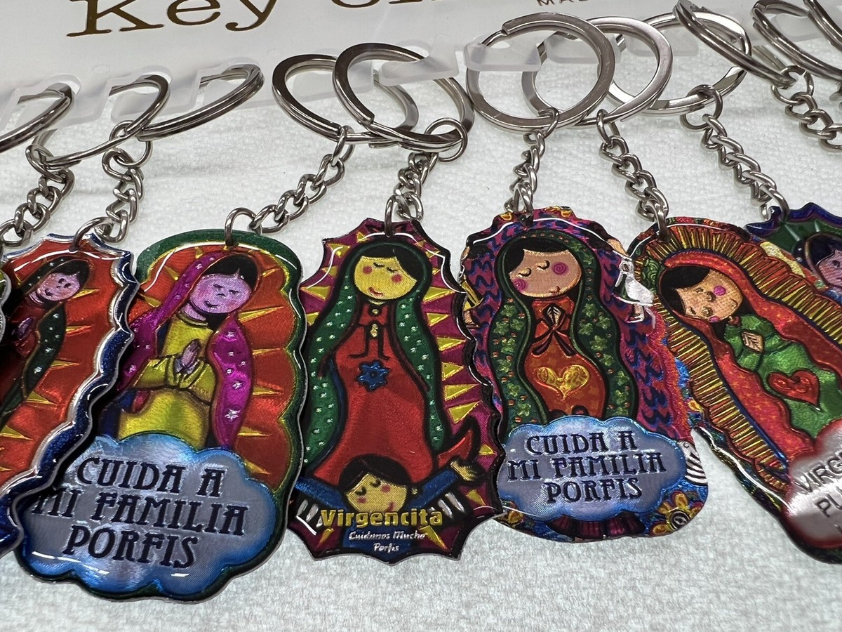 12 Virgen De Guadalupe Key chain L Favors Llaveros Recuerdos | eBay