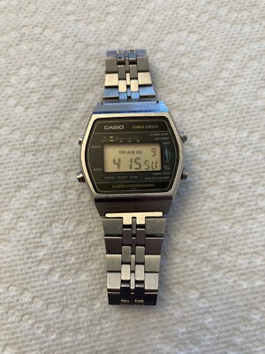 RARE Vintage Original 1980's CASIO W-250 MARLIN Digital Alarm