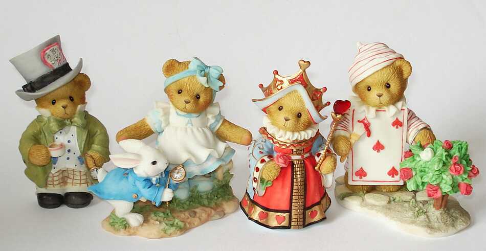 CHERISHED TEDDIES - LTD ED - A DAY IN WONDERLAND SET - 4 FIGURINES