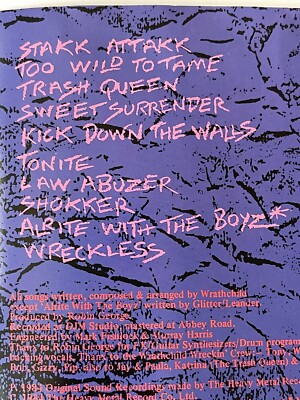 Wrathchild CD Stakk Attakk HMR Xd18 Glam Metal West German Press